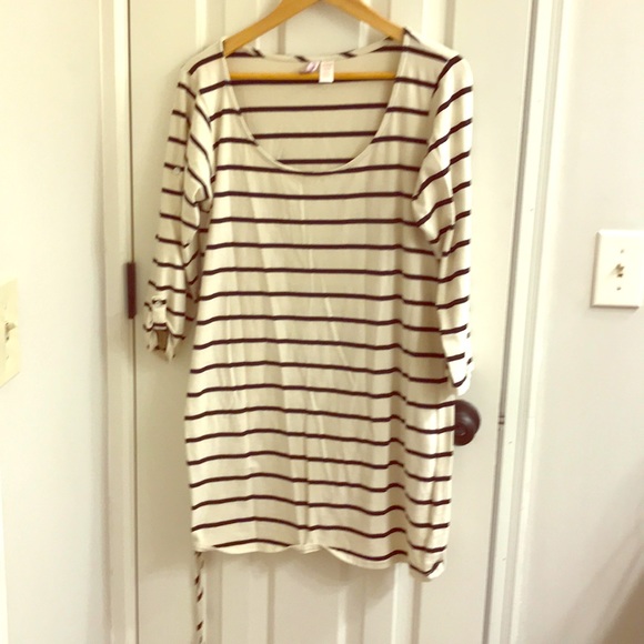 Striped 3/4 sleeve blouse - Picture 2 of 4